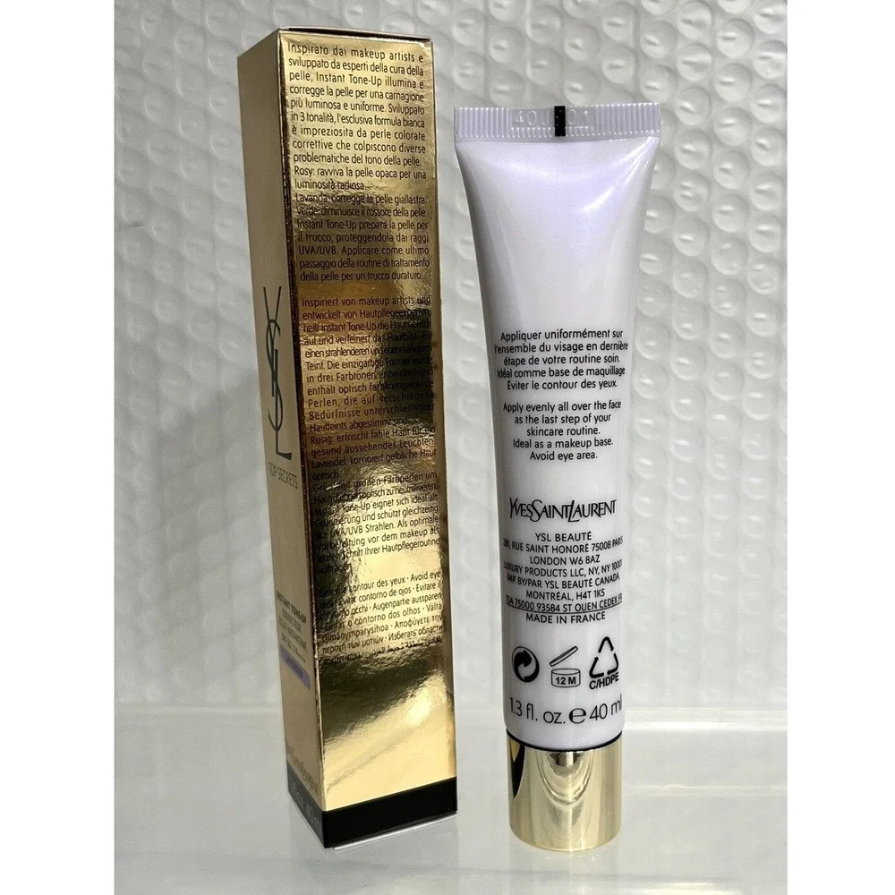 YSL‎ Top Secrets Instant Tone-Up Lavender SPF 50 Primer 1.3oz 40ml New in Box